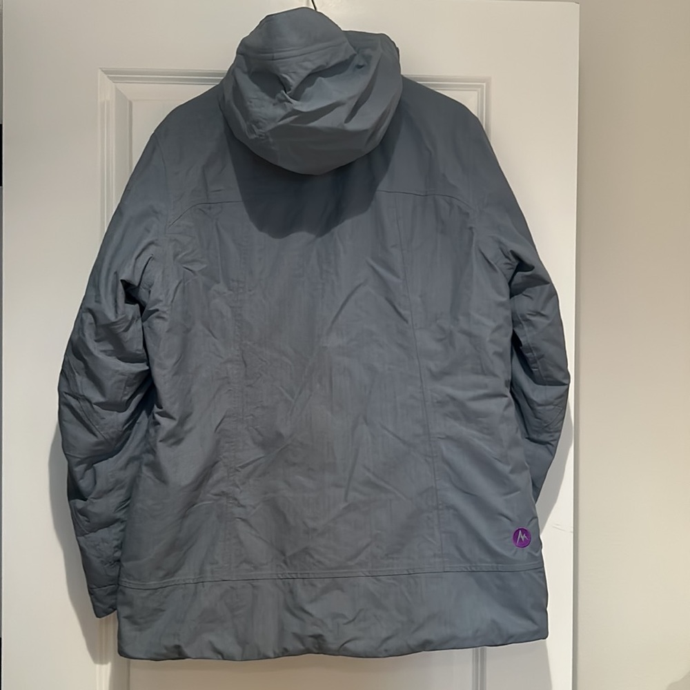 Marmot Gray Ski Jacket with Purple Accents - Picture 4 of 6